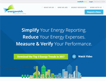 Tablet Screenshot of energywatch-inc.com